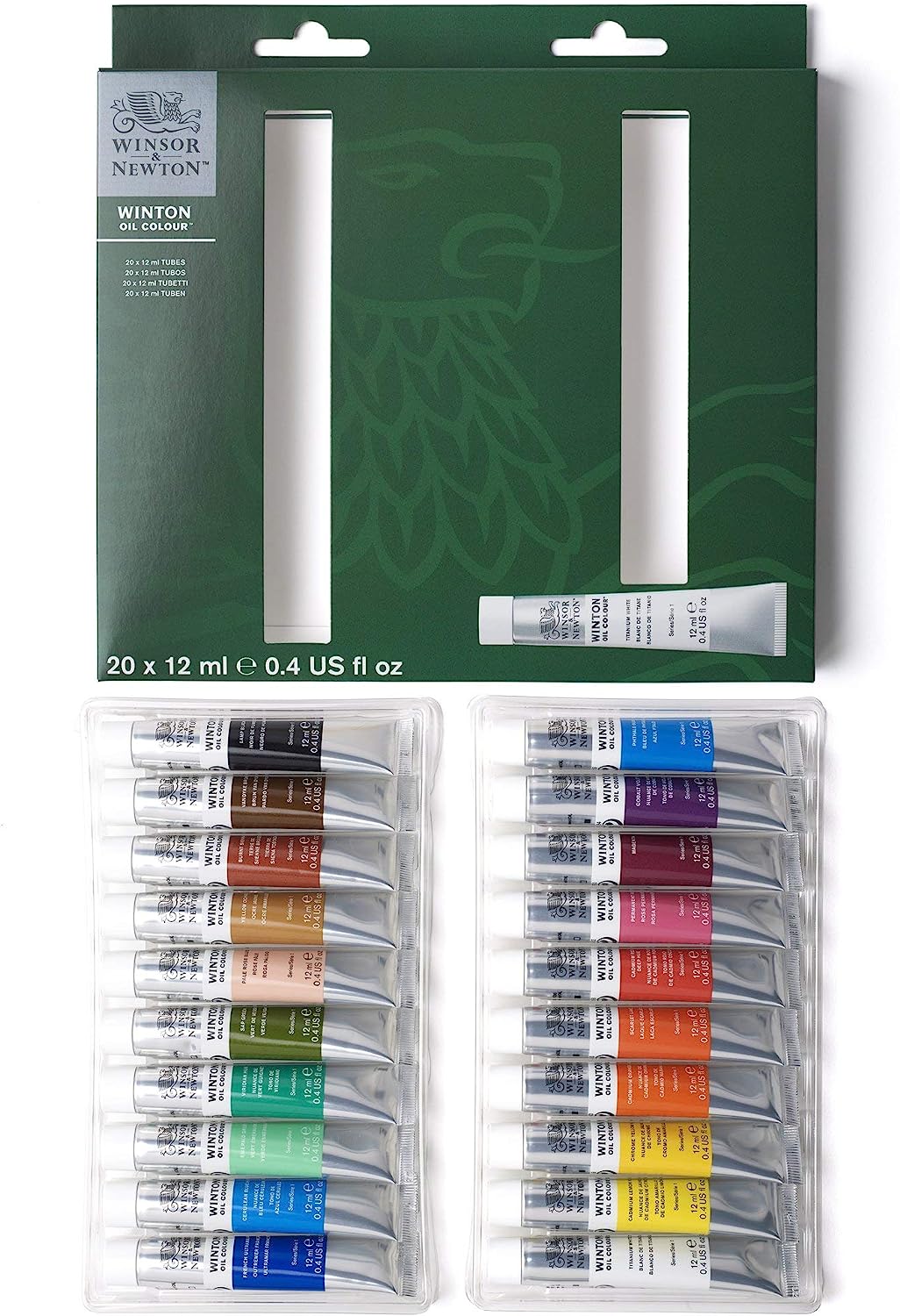 Winsor & Newton Winton Oil Color Paint Set, 20x12ml - Image 2